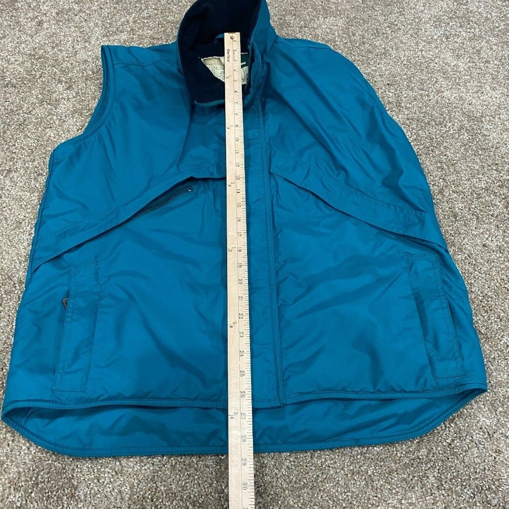 Vintage WearGuard Insulated Tear Resistant Style 1926 Vest Mens Large Teal Green - Picture 10 of 12